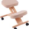 Wooden Orthopaedic Kneeling Stool Ergonomic Posture Frame Seat-beige