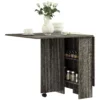 Mobile Drop Leaf Folding Kitchen Table Space Saving Extendable Dining Tables UK