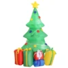 5ft Inflatable Christmas Tree Xmas Air Blown Holiday Decoration LED Lawn Yard Outdoor Ornaments