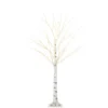 5ft Artificial White Birch Tree Light with Warm White Pre-Lit LED Light for Indoor and Covered Outdoor Use