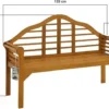 Garden Bench Weatherproof Marlboro Eucalyptus Wooden Patio Outdoor Furniture