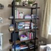 Large Rustic Bookcase Vintage Living Room Shelving Display Unit Tall Bookshelf