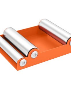 HOMCOM Motorcycle Wheel Cleaning Roller Stand with Steel Frame, Aluminium Rollers, Motorcycle Maintenance Stand for Tyre Cleaning and Chain Lubrication, Fit Tyre Width < 180mm, Bikes < 485lb, Orange