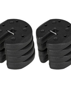 Outsunny Gazebo Weights Set of 8, 24KG Weights for Gazebo Legs with Reinforce Pins and Carry Belt, for Gazebos Shelters Marquees Tents