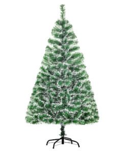 HOMCOM 5FT Indoor Christmas Tree Artificial Decoration Xmas Gift with Metal Stand Branch Tips