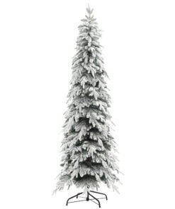 HOMCOM 7ft Snow-Covered Unlit Artificial Christmas Tree