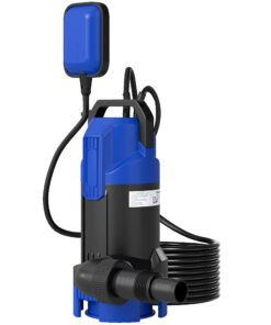 Outsunny 750W Submersible Water Pump for Dirty/Clean Water, 20000L/H Electric Sump Pump with Float Switch, Drain Water from Garden Pond, Hot Tub, Ditches, Portable and Lightweight