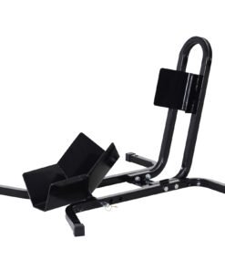 HOMCOM Metal Motorcycle Motorbike Wheel Chock Locking Stand System 17", 19", 21"/43, 48, 51 cm Front Wheels Steel Adjustable Fixing Tyre Holder Support