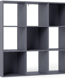 HOMCOM Nine-Cube Storage Shelf - Grey