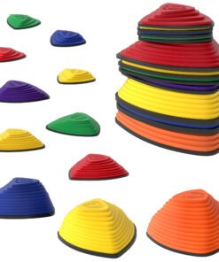 AIYAPLAY 11-Piece Stepping Stones for Kids, Stackable Sensory Toys Outdoor Indoor, Obstacle Course for Balance and Motor Skills