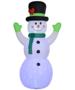 Outsunny 10ft Inflatable Snowman Christmas Decoration, with Accessories