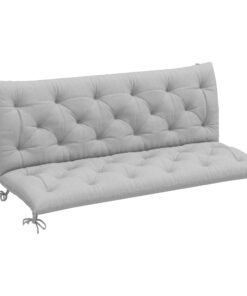 Outsunny Three-Seater Bench Cushion - Light Grey