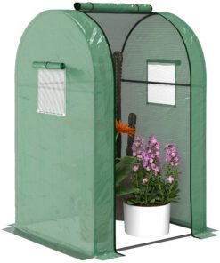 Outsunny 94 x 94cm Mini Portable Greenhouse - Green