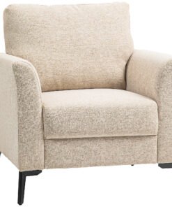 HOMCOM Linen-Look Armchair - Beige