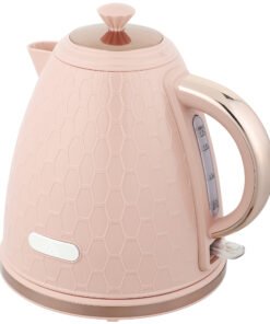 HOMCOM 3kW Rapid Boil Honeycomb Kettle - Light Pink