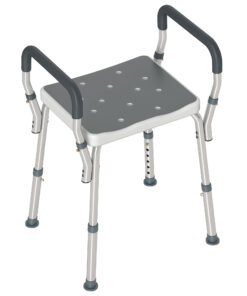 HOMCOM 57-69cm Aluminium Frame Bath Seat