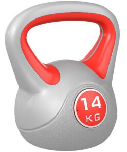 SPORTNOW Kettlebell, 14kg Kettle Bells with Handle for Home Gym Weight Lifting and Strength Training, Red and Grey