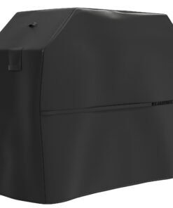 Outsunny BBQ Cover for Rectangular Gas Grill, 600D UPF30+ Oxford Fabric Barbecue Cover for Waterproof Protection Rip-Proof, with Windproof Hook and Loop Fasteners, Vents, 147 x 61 x 122 cm, Black