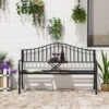 Outsunny Metal Bench W/Table,  150Lx53Wx95H cm