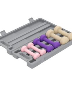 HOMCOM 6Kg Dumbbell Set, Fitness Weight Set for Men and Women, Home Gym Workout, Pink, Purple, Brown