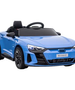 HOMCOM Audi Licensed 12V Kids Electric Ride-On, with Remote Control, Suspension System, Lights, Music, Motor - Blue