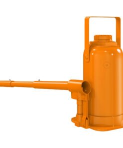 HOMCOM 12 Tonne Hydraulic Bottle Jack with 19-37 cm Lifting Range, Heavy Duty Portable Compact Car Jack Lift with Saddle and 3 Section Handle for Pickup, Truck, Auto Repair Maintenance, Orange