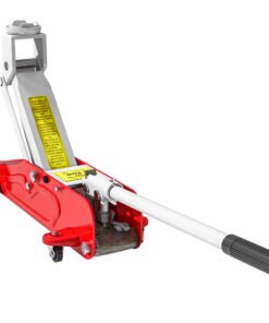 HOMCOM Low Profile Jack, 2 Ton Hydraulic Car Jack for Car Trailer Garage Tyre Repair, Red