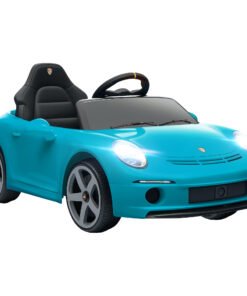 AIYAPLAY Kids Electric Car, 12V Licensed RUF GT Ride on Car with Suspension, Remote Control, Music, for 3-5 Years, Blue