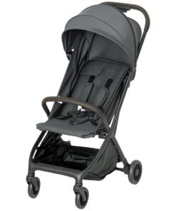 AIYAPLAY Foldable Baby Stroller with Adjustable Seat, 5-Point Harness, Canopy, Basket, 6.3kg Lightweight & Compact, Dark Grey