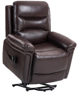 HOMCOM Power Lift Recliner Chair with Vibration Massage, Heat, USB - Brown