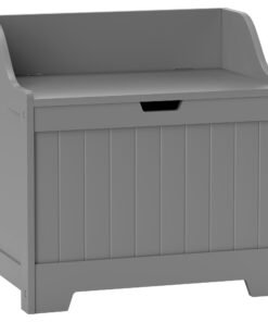 HOMCOM 61L Home Storage Chest - Grey