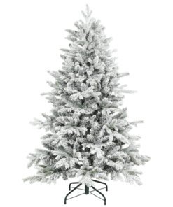 HOMCOM 5ft Snow Flocked Artificial Christmas Tree
