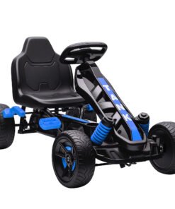 AIYAPLAY Pedal Go Kart for Kids Aged 3-6 Years, with Freewheel System, Brake, EVA Anti-Slip Wheels, Blue