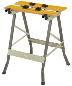 DURHAND 4-in-1 Work Bench, Folding Clamp Table w/ 4 Adjustable Clamping Pegs for DIY Home Garage, Grey