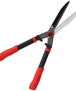 Outsunny Garden Shears, 63.5 cm Heavy Duty Hedge Shears with Razor-Sharp Blades, Comfort Grip and Tension Adjuster for Hedges, Shrubs and Bushes, Easy Cutting and Trimming