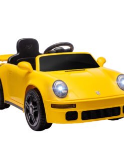 AIYAPLAY Licensed RUF CTR 2017-Yellowbird Electric Car for Kids, with Remote Control, Soft Start, MP3 Player, LED Lights, Yellow