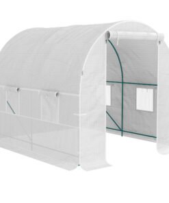 Outsunny 245 x 200cm Polytunnel Greenhouse - White