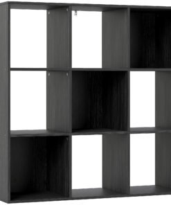 HOMCOM Nine-Cube Storage Shelf - Black