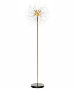 HOMCOM 160cm Dandelion-Crystallite Floor Lamp, with Foot Switch