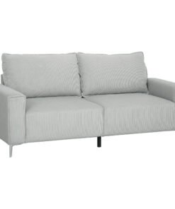 HOMCOM Three-Seater Corduroy - Light Grey