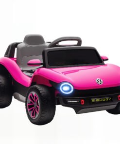 AIYAPLAY Volkswagen Licensed Kids Electric Car with Remote Control for Ages 3-6 Years, Pink