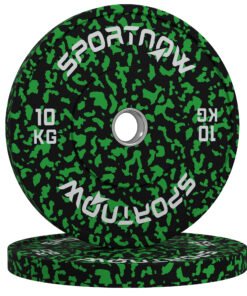 SPORTNOW Olympic Weight Plates with 5cm Holes, for Weight Lifting, 2 x 10kg