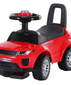 HOMCOM 3-in-1 Ride On Car Foot To Floor Slider Toddler w/ Horn Steering Wheel NO POWER Manual Under Seat Storage Safe Design for 1-3 Year Old Red
