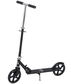 HOMCOM Kids Scooter Teenager Kick Scooter Foldable 4 Levels Adjustable Height with Rear Fender Brake for 7-14 Years