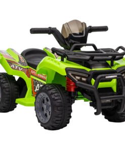 HOMCOM 6V Kids Electric Ride on Car Toddlers Quad Bike All Terrain Vehicle Toy With Music for 18-36 months Green