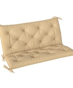 Outsunny Two-Seater Bench Cushion - Khaki
