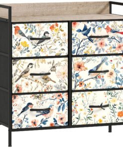 HOMCOM 6-Drawer Chest of Drawers - White