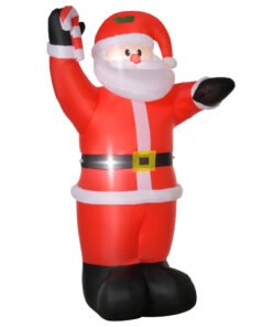 HOMCOM Inflatable Christmas Santa Claus Air Blown Decoration Yard