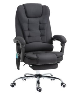 Vinsetto Six-Point Massage and Heated Office Chair - Black