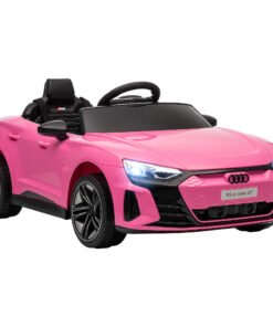 HOMCOM Audi Licensed 12V Kids Electric Ride-On, with Remote Control, Suspension System, Lights, Music, Motor - Pink